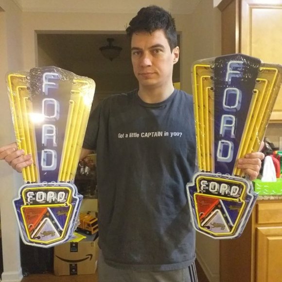 Ford USA Jubilee sign 16" Faux Neon style Steel - Picture 3 of 3